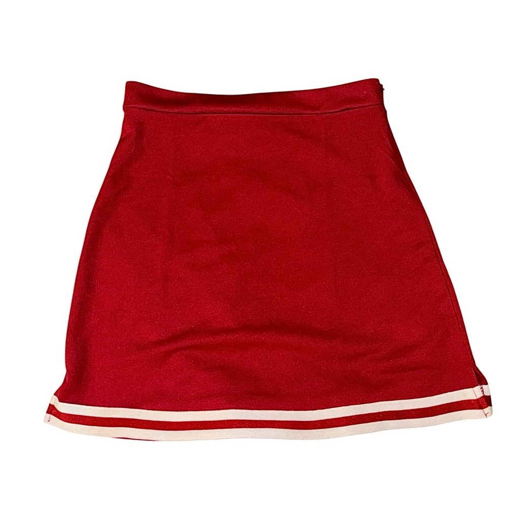 Women’s Large Red and White Cheerleading Skirt